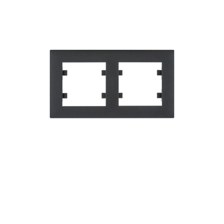 LUMINA INTENSE CZARNY RAMKA 2X POZIOMA