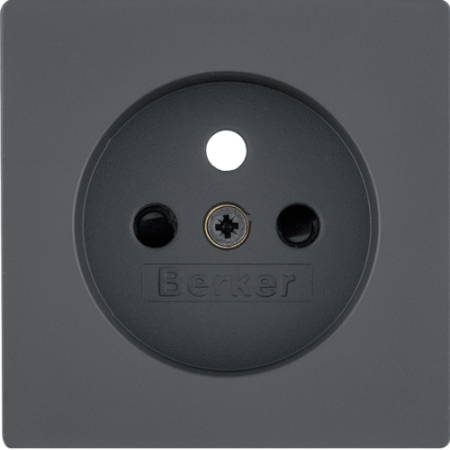 Q.X MODUŁ ANTRACYT PŁYTKA DO GNIAZD 1X Z/U Z PRZESŁONAMI ONE PLATFORM