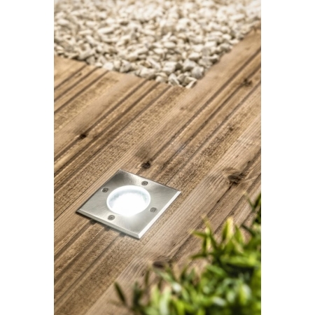 ALFA-K INOX OPRAWA NAJAZDOWA KWADRAT 1X GU10/ 50W IP67 STAL NIERDZEWNA