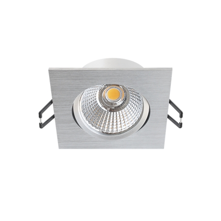 NEO ALUMINIUM SZCZOTKOWANE OPRAWA SUFITOWA LED KWADRAT RUCHOMA 6W WW 830 3000K 620LM IP20 90ST AL