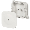PUSZKA INSTALACYJNA NT 86X86X35 IP42 380 4 DŁAWIKI Z WKŁADEM 4X2.5 BIAŁY