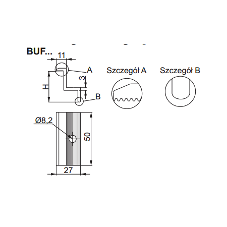 BUF 40 UCHWYT BOCZNY FOTOOGNIWA
