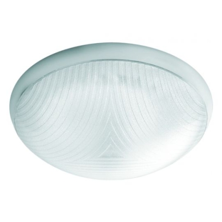 CAMEA BIAŁY MLECZNY OPRAWA SUFITOWA PLAFON 1X E27/ 75W IP44 IK10  + CZUJNIK RUCHU TWORZYWO