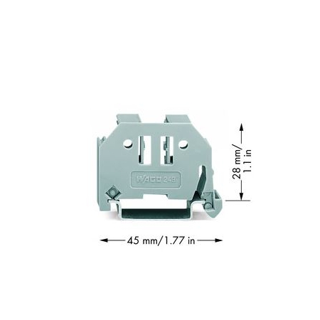 BLOKADA KOŃCOWA BEZŚRUBOWA NA SZYNĘ TH35