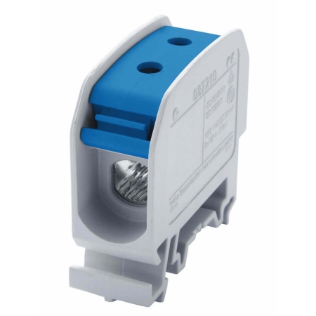 STB  35 ZŁĄCZKA SZYNOWA GWINTOWA 1X 4-35MM2 / 2.5-25MM2 AL/CU 87210 SIMBLOCK NIEBIESKI