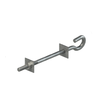 ŚRUBA HAKOWA M16 L200 OCYNK OGNIOWY