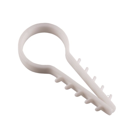 UWO 8/50 UCHWYT KABLOWY WBIJANY OKRĄGŁY BIAŁY (YDY 2X1.0, 2X1.5, 3X1.0)