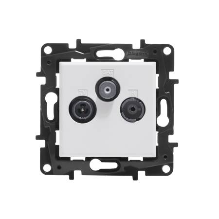 NILOE STEP MODUŁ BIAŁY GNIAZDO RTV-SAT KOŃCOWE GWIAZDA 1.5DB TV 5-68/120-862MHZ/ SAT 950-2400MHZ