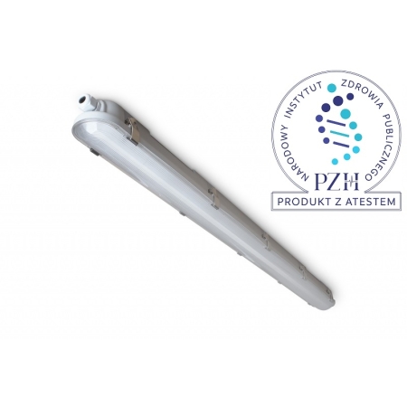 HEMI LED INDUSTRY SZARY OPRAWA LINIOWA HERMETYCZNA LED 33W 840 NW 4000K 4870LM 1200MM IP66 IK08 PC