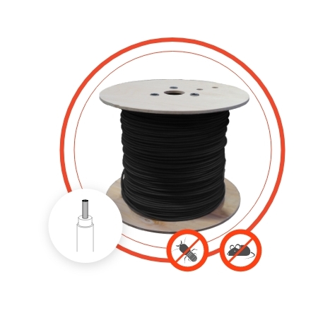 H1Z2Z2-K 1X  6 CZARNY PRZEWÓD SOLARNY PV LINKA KL.5 1000V AC / 1500V DC BĘBEN