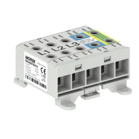 ZŁĄCZKA OTL16-5X SZARY,NIEBIESKI, ŻÓ/ZIEL 5X1XAL/CU 1,5-16 MM2 1500V ZACISK UNIWERSALNY