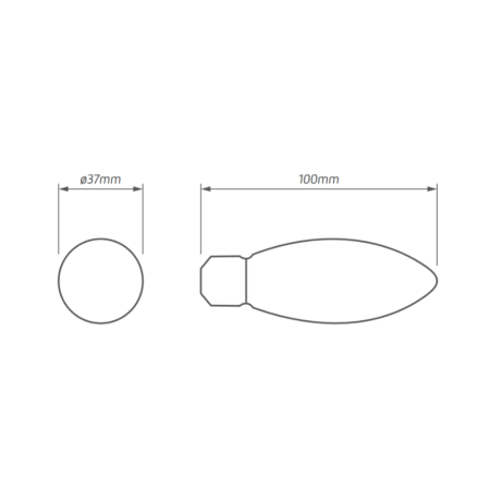 ŻARÓWKA LED ŚWIECZKA 6/42W E14 230V MATOWA 830 WW 3000K 560LM 120ST B35