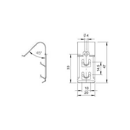 DKU 60 VA4310 KLAMRA POKRYWY UNIWERSALNA