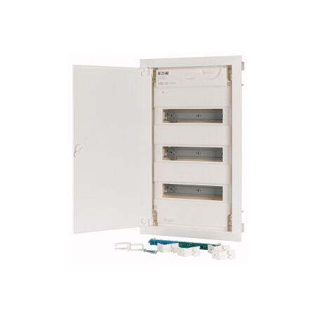 KLV-36UPS-F ROZDZIELNIA PLASTIKOWA PT 36M 3X 12M N+PE IP30 IK05 590X360X100 DRZWI PEŁNE METAL BIAŁY