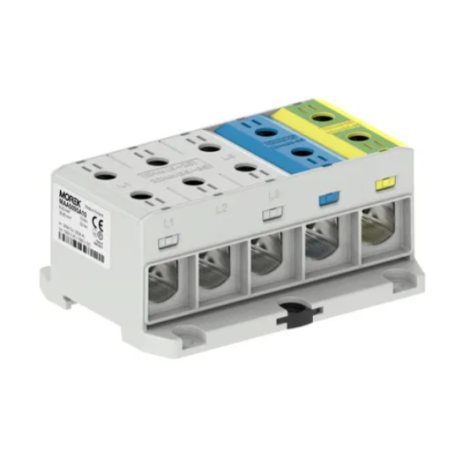 ZŁĄCZKA OTL95-5X SZARY,NIEBIESKI, ŻÓ/ZIEL 5X1XAL/CU 6–95 MM2 1500V ZACISK UNIWERSALNY