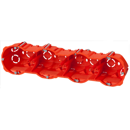 PK-4X60 PUSZKA INSTALACYJNA PT GIPS 4X FI60 IP20 GŁĘBOKA Z WKRĘTAMI CEGLASTY