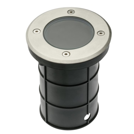 ALFA-O INOX OPRAWA NAJAZDOWA OKRĄGŁA 1X GU10/ 50W IP67 STAL NIERDZEWNA