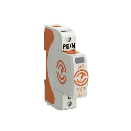 V20-1-280 OGRANICZNIK PRZEPIĘĆ T2 C 1P 1M 20/40KA 1.3KV TN