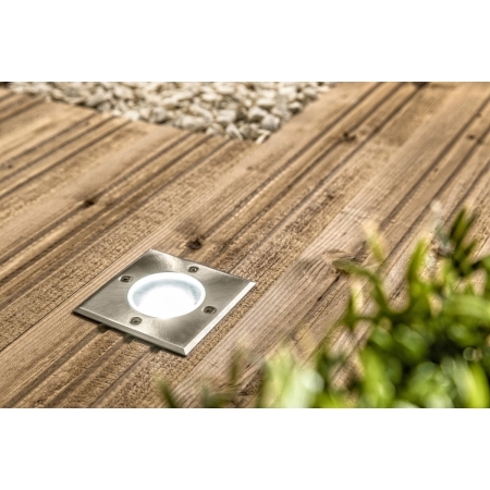 ALFA-K INOX OPRAWA NAJAZDOWA KWADRAT 1X GU10/ 50W IP67 STAL NIERDZEWNA