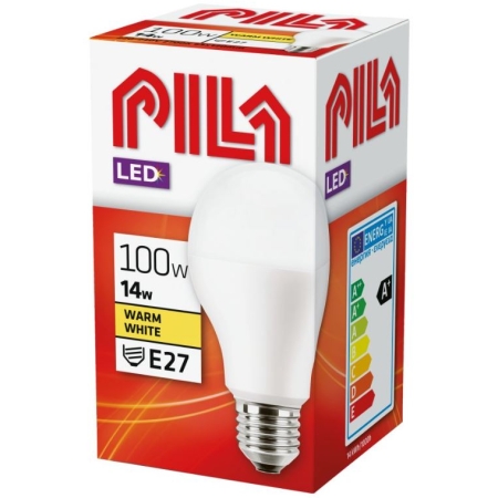 PILA LED ŻARÓWKA LED BULB 14/100W E27 230V MATOWA 827 WW 2700K 1550LM 180ST A65
