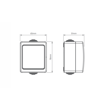 AQUALUX BIAŁY ŁĄCZNIK NT 1-BIEGUNOWY IP54 ZACISKI SPRĘŻYNOWE 10A 250V