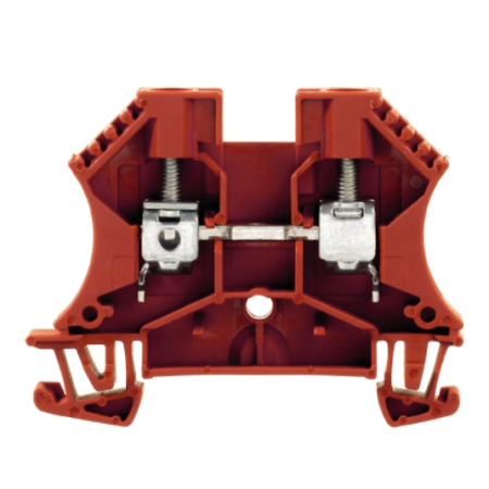 WDU  6.0 RT ZŁĄCZKA SZYNOWA PRZELOTOWA GWINTOWA CZERWONY