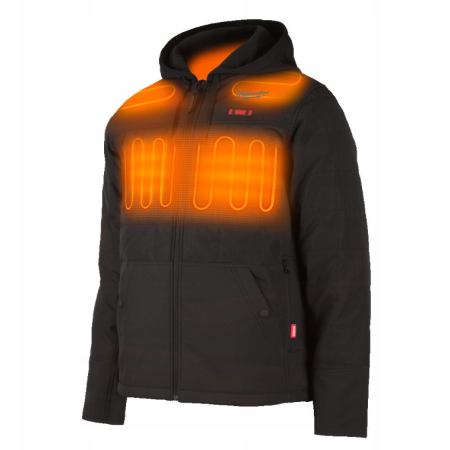 M12 HPJBL2-0(XL) PODGRZEWANA KURTKA PUCHOWA 12V Z AKUMULATOREM 2.0AH I ŁADOWARKĄ