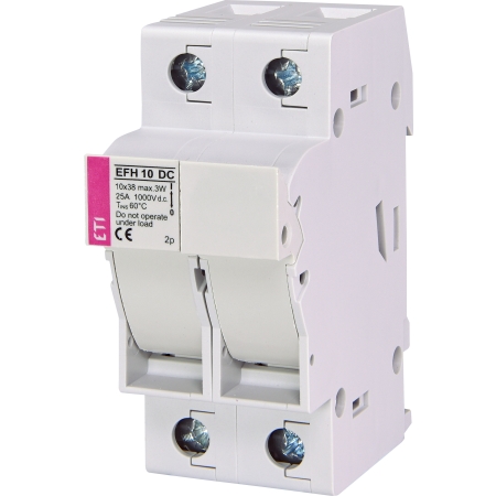 EFH 10 DC PODSTAWA BEZPIECZNIKOWA PV 25A 2P 10X38 2M 1000V DC GREEN PROTECT C