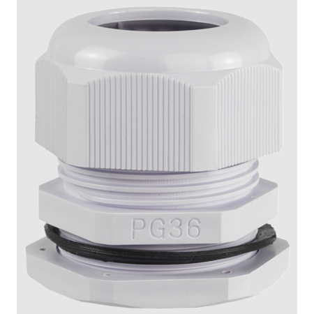 PG-36 DŁAWIK KABLOWY IP68 + NAKRĘTKA POLIAMID PA66 SZARY