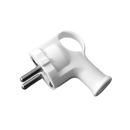 WT-40 WTYCZKA KĄTOWA OKRĄGŁA Z UCHWYTEM UNISCHUKO 1X Z/U 16A BIAŁY