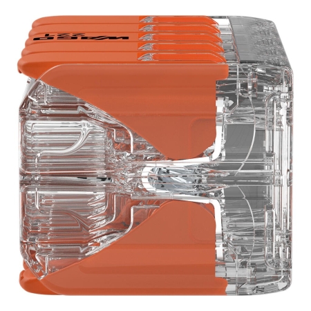 SZYBKOZŁĄCZKA UNIWERSALNA 10x0.2-4mm2 TRANSPARENTNA/POMARAŃCZOWA (opk.15szt)