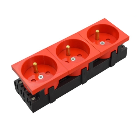 M45 CZERWONY GNIAZDO KODOWANE 3X Z/U 6M