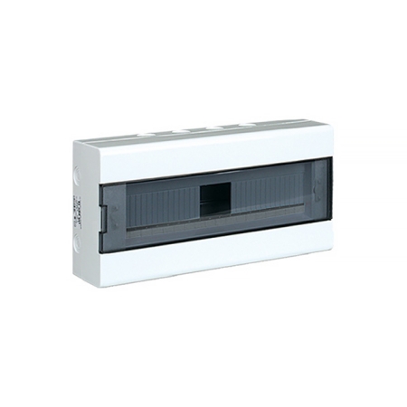 SRN-18 ROZDZIELNIA PLASTIKOWA NT 18M 1X 18M N+PE 198X402X95 IP40 DRZWI DYMNE BIAŁY