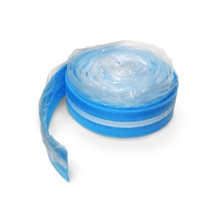 TAŚMA BRZEGOWA SAMOPRZYLEPNA Z ZAKŁADKĄ I NACIĘCIAMI 25M 8MM X 150MM