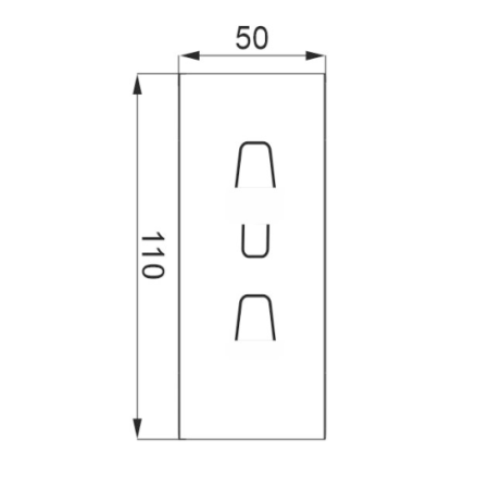PC100P PODSTAWA CEOWNIKA Z GUMĄ WIBROIZOLACYJNĄ