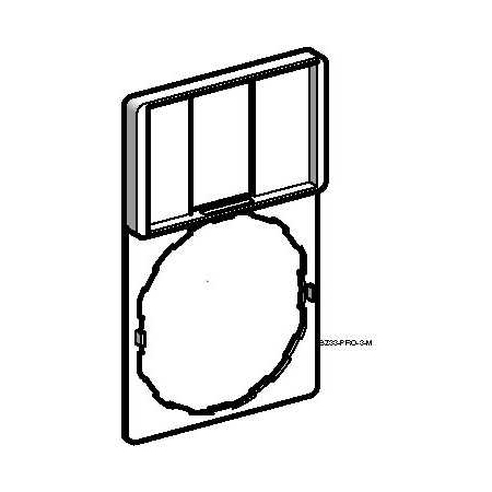 Schneider Electric Harmony XB6 Ramka 30X50mm do mocowania etykiet o wymiarach 18X27mm, ZBZ33