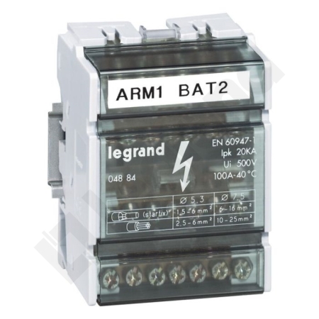 BR 4-7 BLOK ROZDZIELCZY 100A 4P 4M 2X FI7.5 / 5X FI5.3 20KA dawne 004884