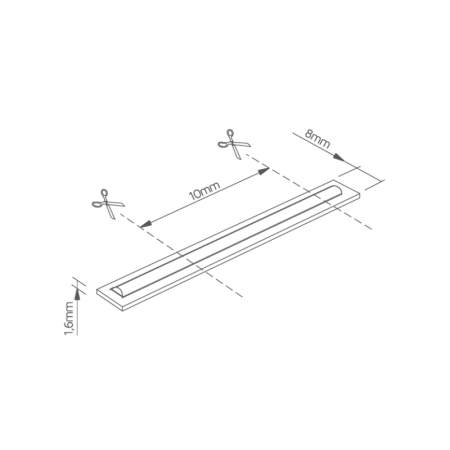 TAŚMA LED COB FILAMENT 9W/1M 5M 8MM 12V DC IP20 ŚCIEMN. 840 NW 4000K 880LM/M CRI90+ 120ST