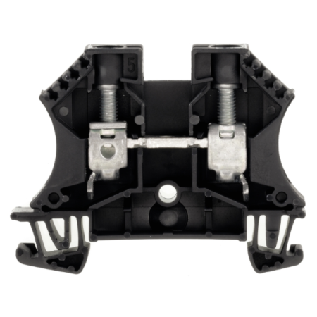 WDU 10.0 SW ZŁĄCZKA SZYNOWA PRZELOTOWA GWINTOWA CZARNY