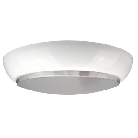 WL-2E27S BIAŁY OPRAWA PLAFON OKRĄGŁY 2X E27/40W FI325 IP44 IK06 PMMA/ KLOSZ MLECZNY CZUJNIK RUCHU HF