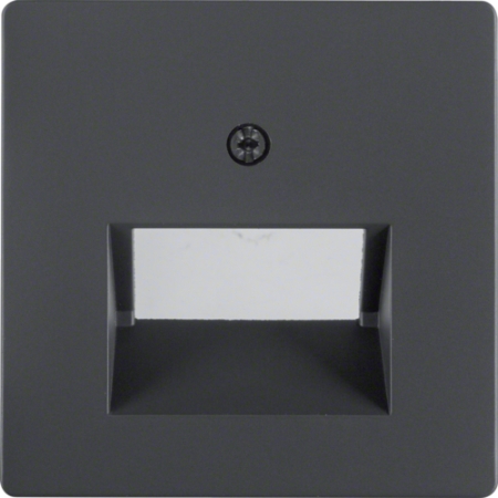 Q.X MODUŁ ANTRACYT AKSAMIT PŁYTKA DO GNIAZD 2X UAE SKOŚNA