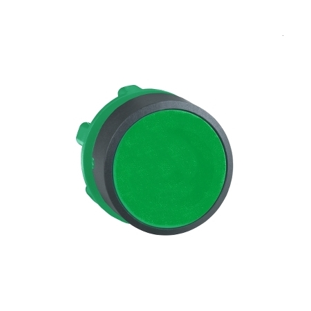 Schneider Electric Harmony XB5 Główka przycisku płaskiego plastikowego, zielona bez oznaczenia, ZB5AA3
