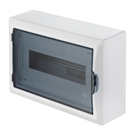 ECONOMIC BOX ROZDZIELNIA PLASTIKOWA NT 12M 1X 12M N+PE IP40 IK05 198X298X96 DRZWI DYMNE BIAŁY