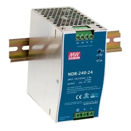 NDR ZASILACZ NA SZYNĘ DIN 240W 10.0A 90-264V AC - 124-370V DC / 24V DC
