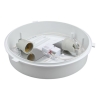 WL-2E27S BIAŁY OPRAWA PLAFON OKRĄGŁY 2X E27/40W FI325 IP44 IK06 PMMA/ KLOSZ MLECZNY CZUJNIK RUCHU HF