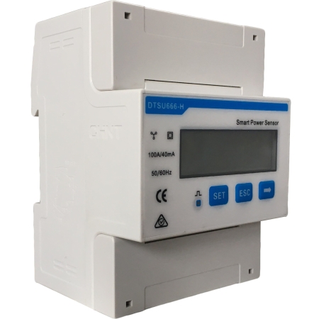 LICZNIK ENERGII 100A 40MA 3F 4M 0-100A DTSU666-H POMIAR PRZEZ PRZEKŁA CT RS485 MODBUS RTU 9600BPS