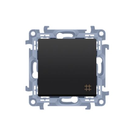 SIMON 10 MODUŁ CZARNY MAT ŁĄCZNIK KRZYŻOWY ZACISKI ŚRUBOWE 10AX 250V