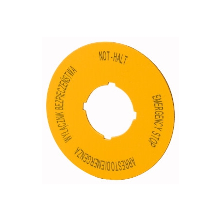 M22-XBK15 TABLICZKA OPISOWA OKRĄGŁA F60 