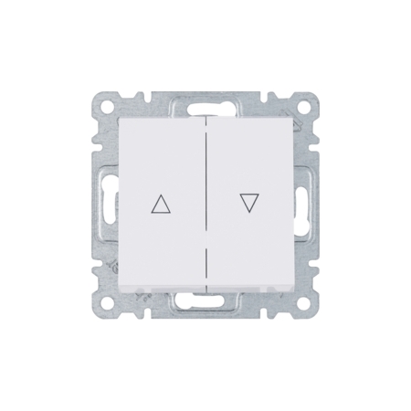LUMINA SOUL/ INTENSE/ PASSION MODUŁ BIAŁY ŁĄCZNIK ŻALUZJOWY MONOSTABILNY "STRZAŁKI" 2X ZACISKI SPRĘŻ