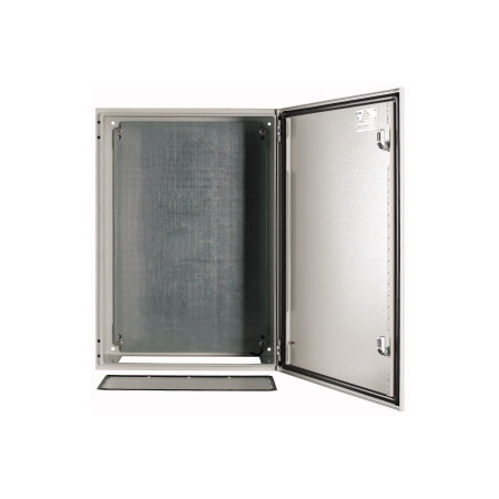 CS 75/250 OBUDOWA METALOWA NT 700X500X250 DRZWI PEŁNE Z PŁYTĄ IP65 SZARY